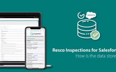 Resco Inspections+ for Salesforce – how is the data stored?