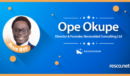 Meet Resco’s new MVP: Ope Okupe from Necessidad Consulting