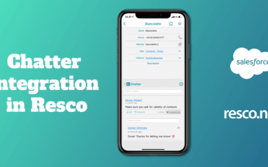 Salesforce Chatter in Resco: Start to communicate through the world’s #1 enterprise network
